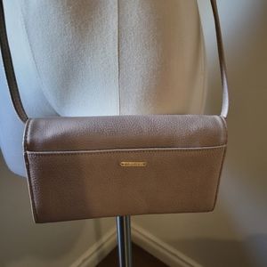 Women's Crossbody Bag, Light Taupe, RFID, Travel